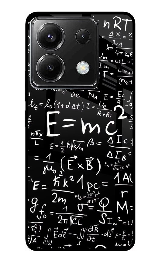 Physics Formula Poco X6 Glass Case