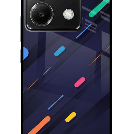 Abstract Design Poco X6 Glass Case