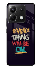 Everything Will Be Ok Poco X6 Glass Case