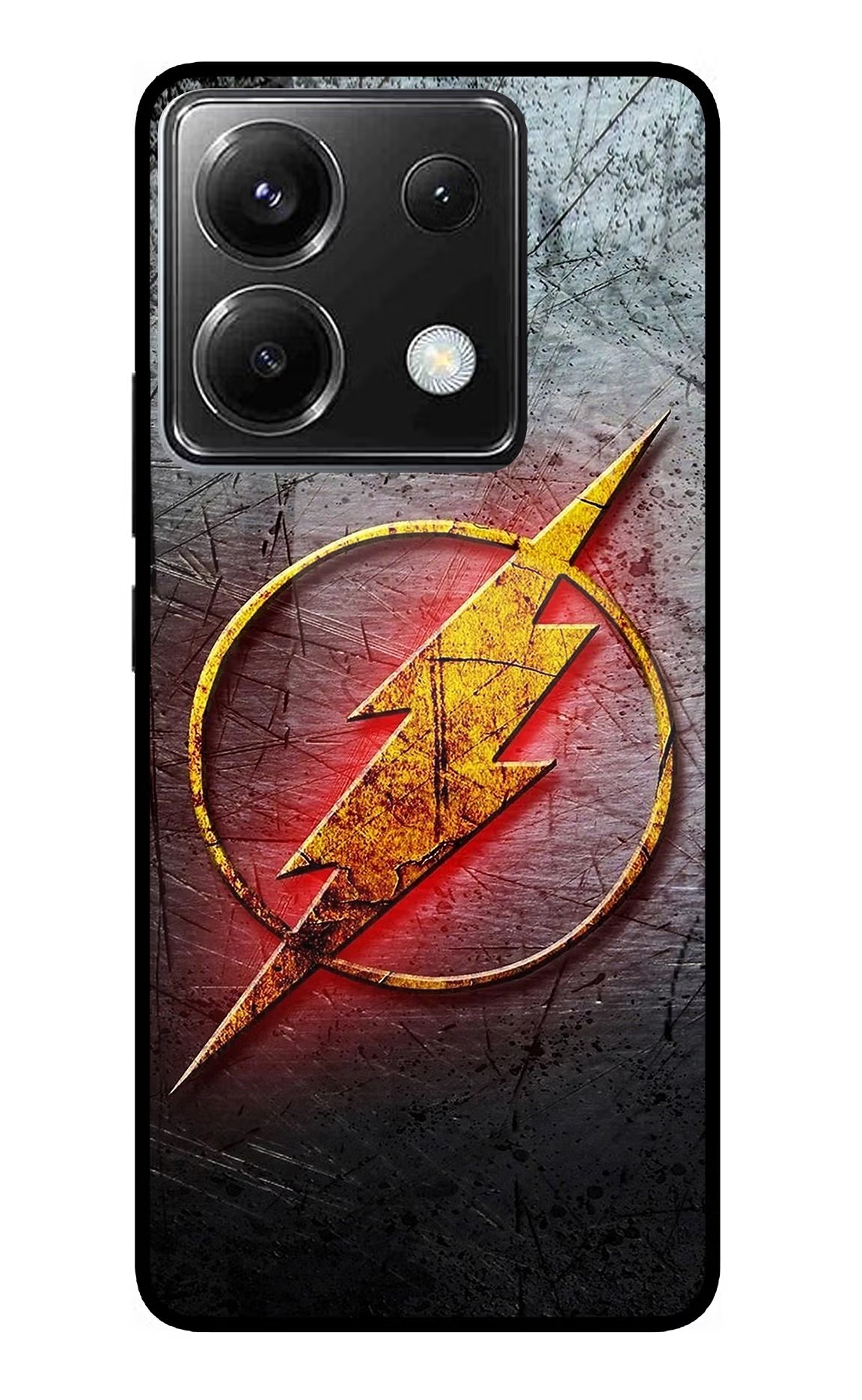 Flash Poco X6 Glass Case Back Cover by Casekaro