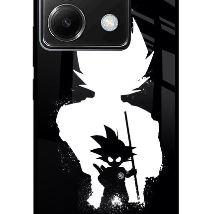 Goku Shadow Poco X6 Glass Case