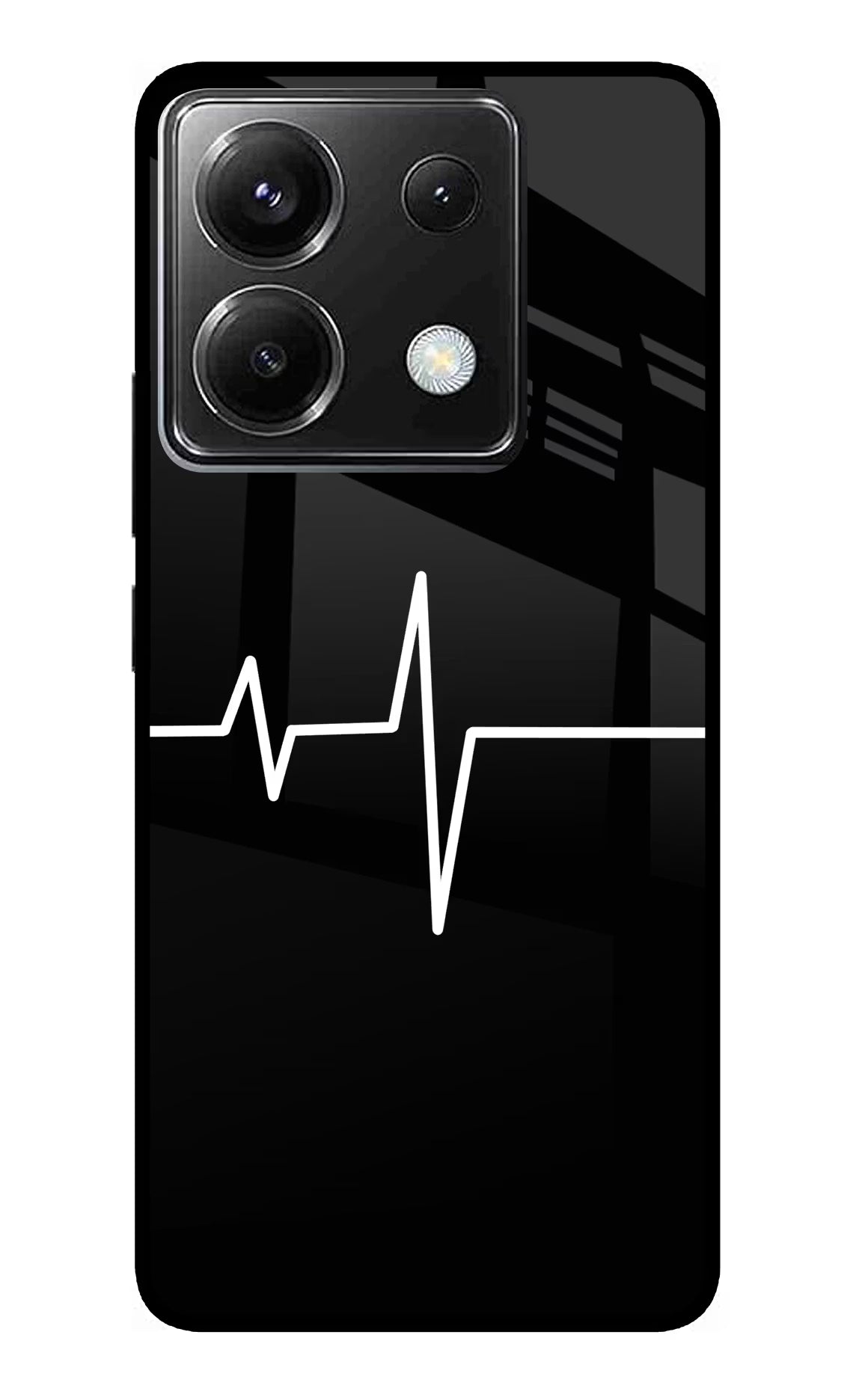 Heart Beats Poco X6 Glass Case