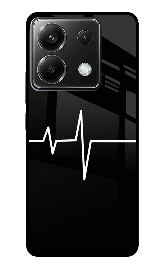 Heart Beats Poco X6 Glass Case