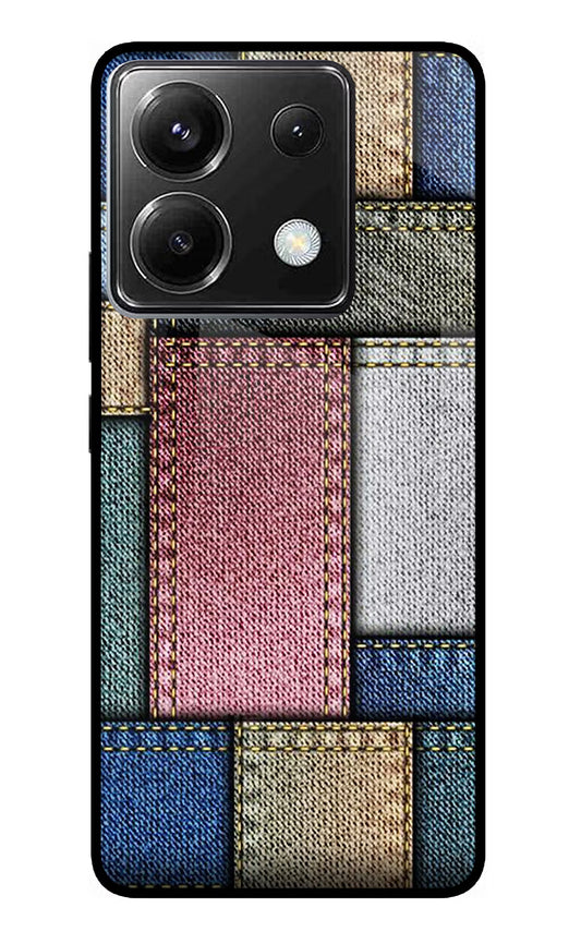 Multicolor Jeans Poco X6 Glass Case