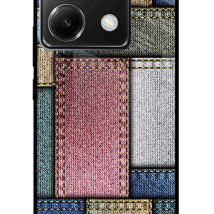 Multicolor Jeans Poco X6 Glass Case Back Cover by Casekaro