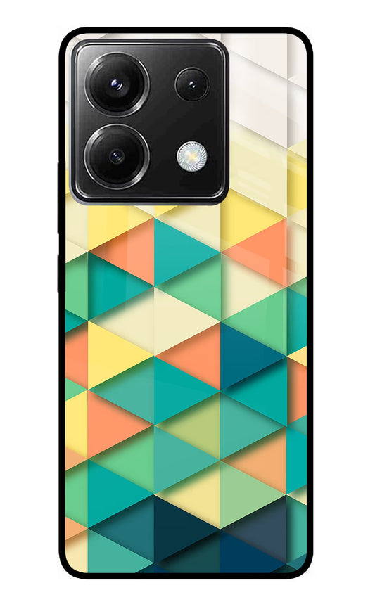 Abstract Poco X6 Glass Case