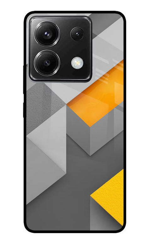 Abstract Poco X6 Glass Case