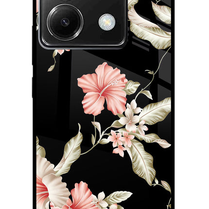 Flowers Poco X6 Glass Case