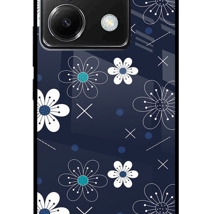 Flowers Poco X6 Glass Case