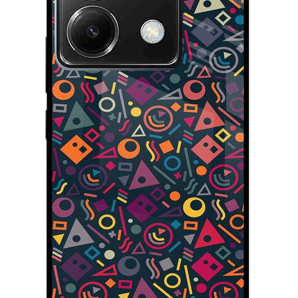Geometric Abstract Poco X6 Glass Case