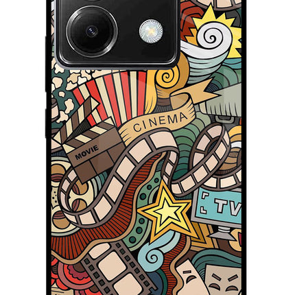 Cinema Abstract Poco X6 Glass Case