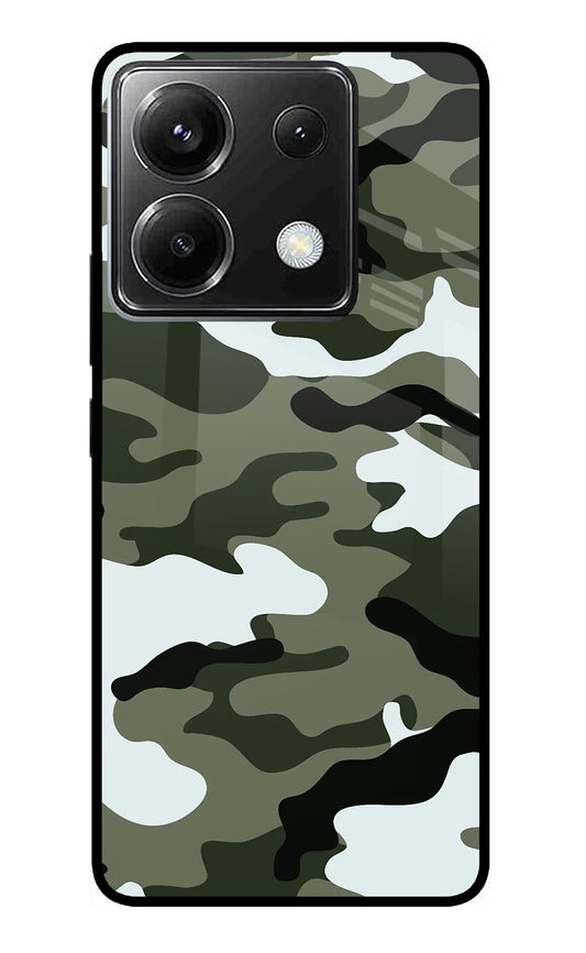 Camouflage Poco X6 Glass Case