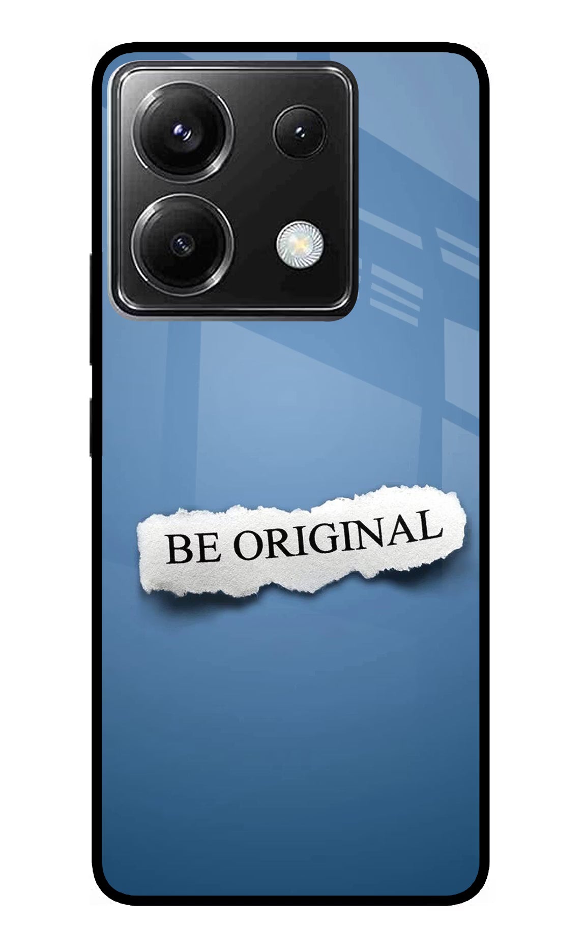 Be Original Poco X6 Glass Case Back Cover by Casekaro