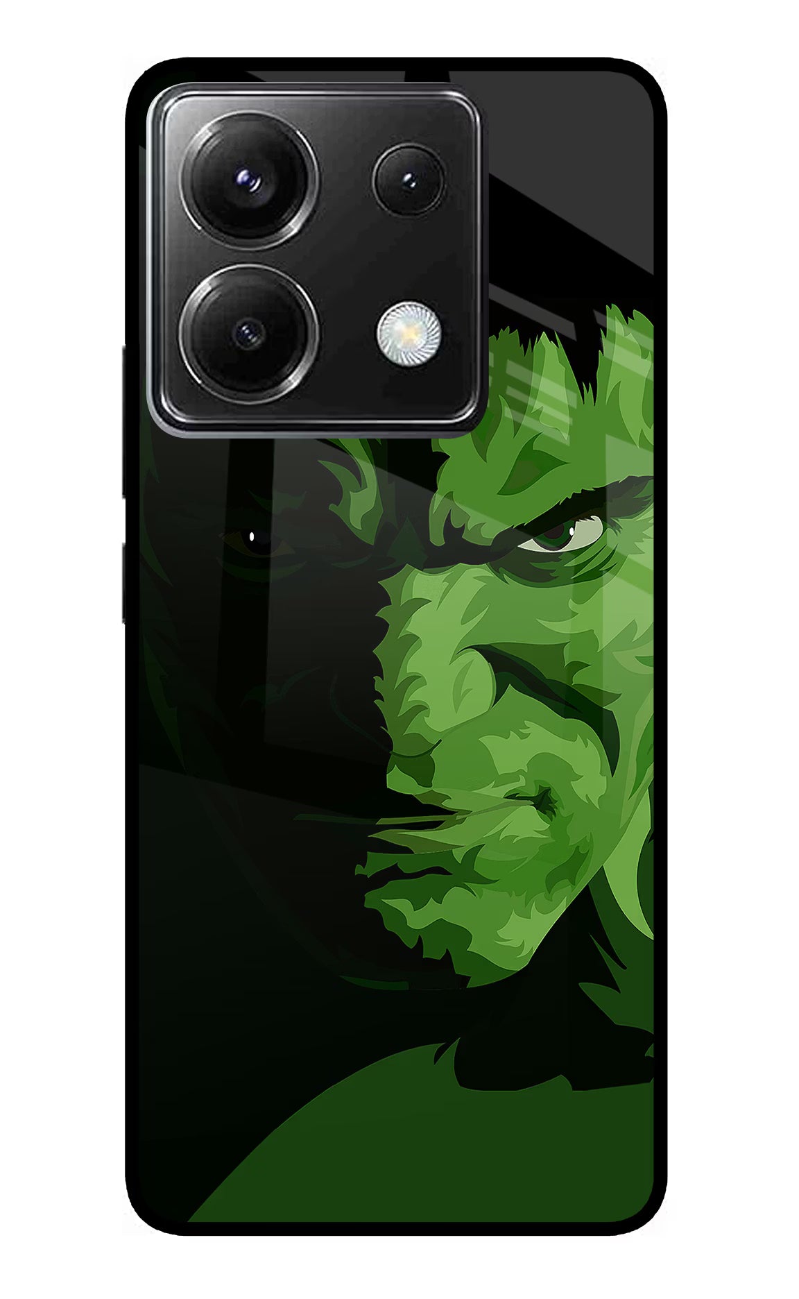 HULK Poco X6 Glass Case Back Cover by Casekaro