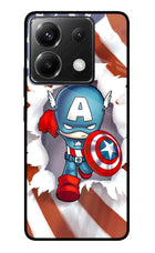 Captain America Poco X6 Glass Case