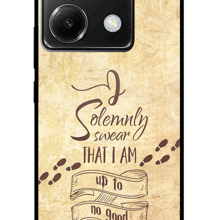 I Solemnly swear that i up to no good Poco X6 Glass Case