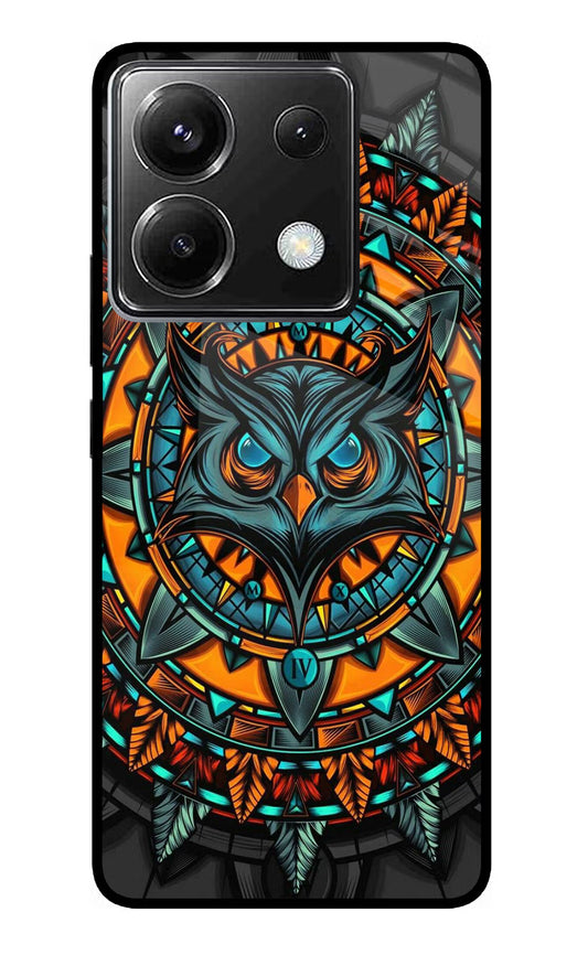 Angry Owl Art Poco X6 Glass Case