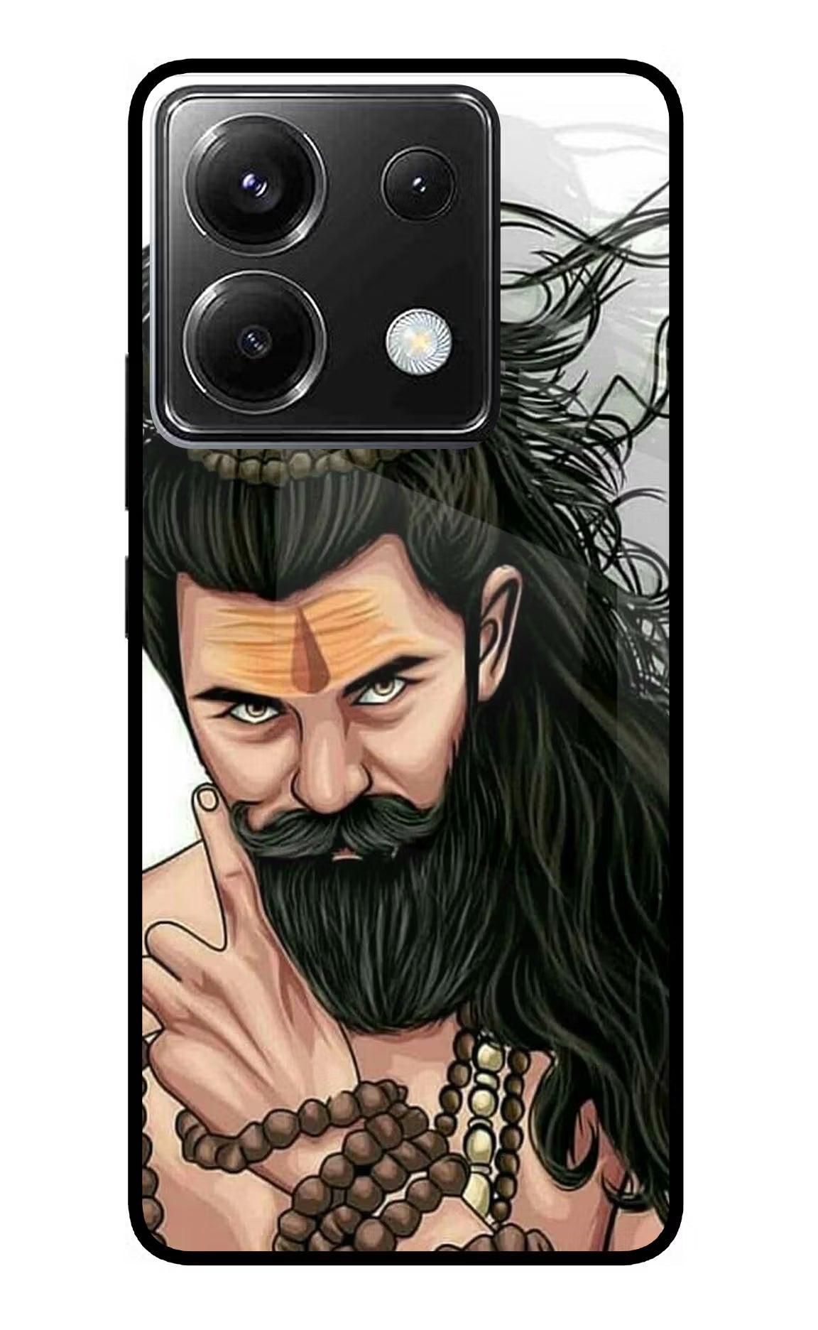 Mahadev Poco X6 Glass Case Back Cover by Casekaro