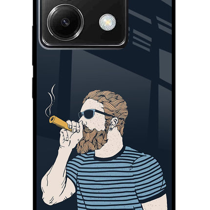 Smoking Poco X6 Glass Case
