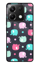 Elephants Poco X6 Glass Case