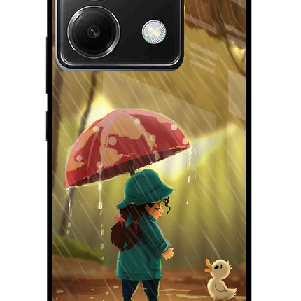 Rainy Day Poco X6 Glass Case