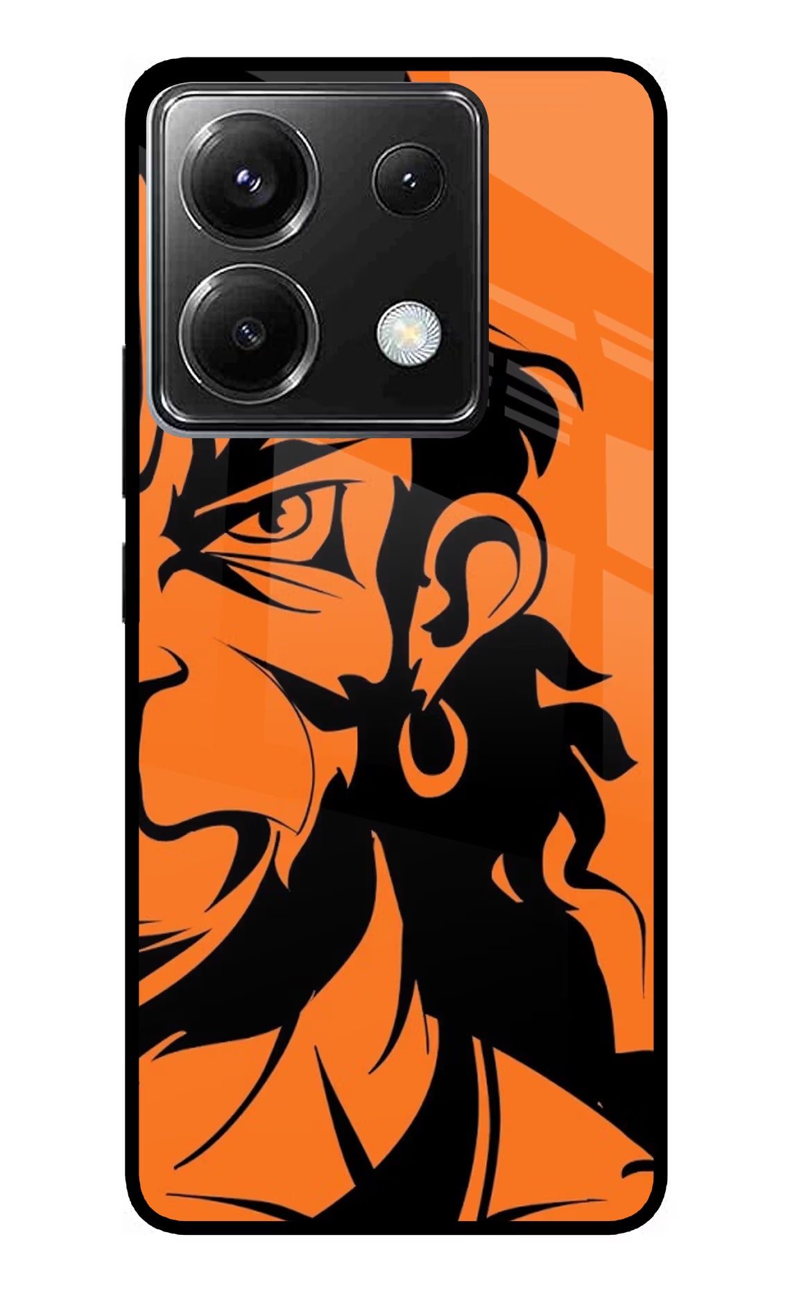 Hanuman Poco X6 Glass Case Back Cover by Casekaro
