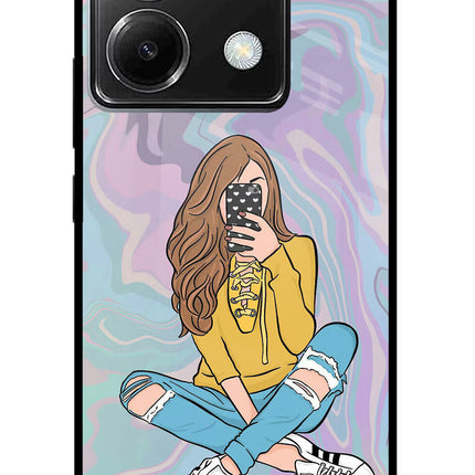 Selfie Girl Poco X6 Glass Case