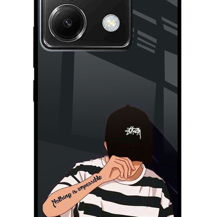 Aesthetic Boy Poco X6 Glass Case