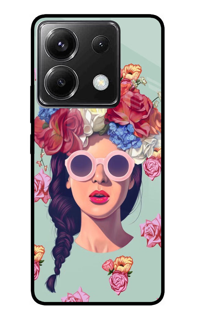 Pretty Girl Poco X6 Glass Case