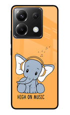 High On Music Poco X6 Glass Case