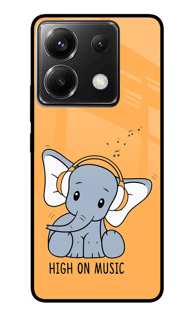 High On Music Poco X6 Glass Case