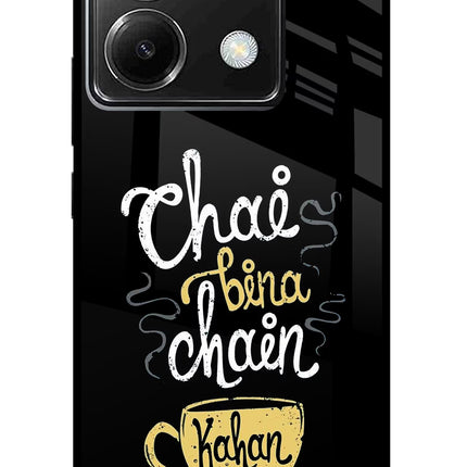 Chai Bina Chain Kaha Re Poco X6 Glass Case