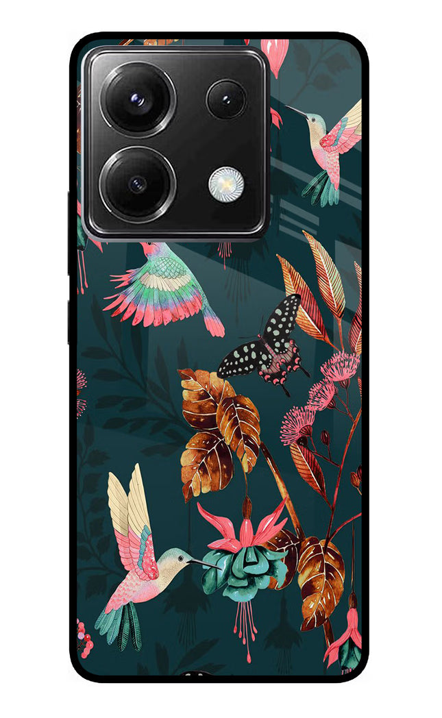 Birds Poco X6 Glass Case