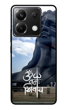 Om Namah Shivay Poco X6 Glass Case