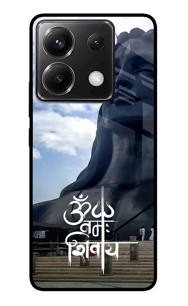 Om Namah Shivay Poco X6 Glass Case