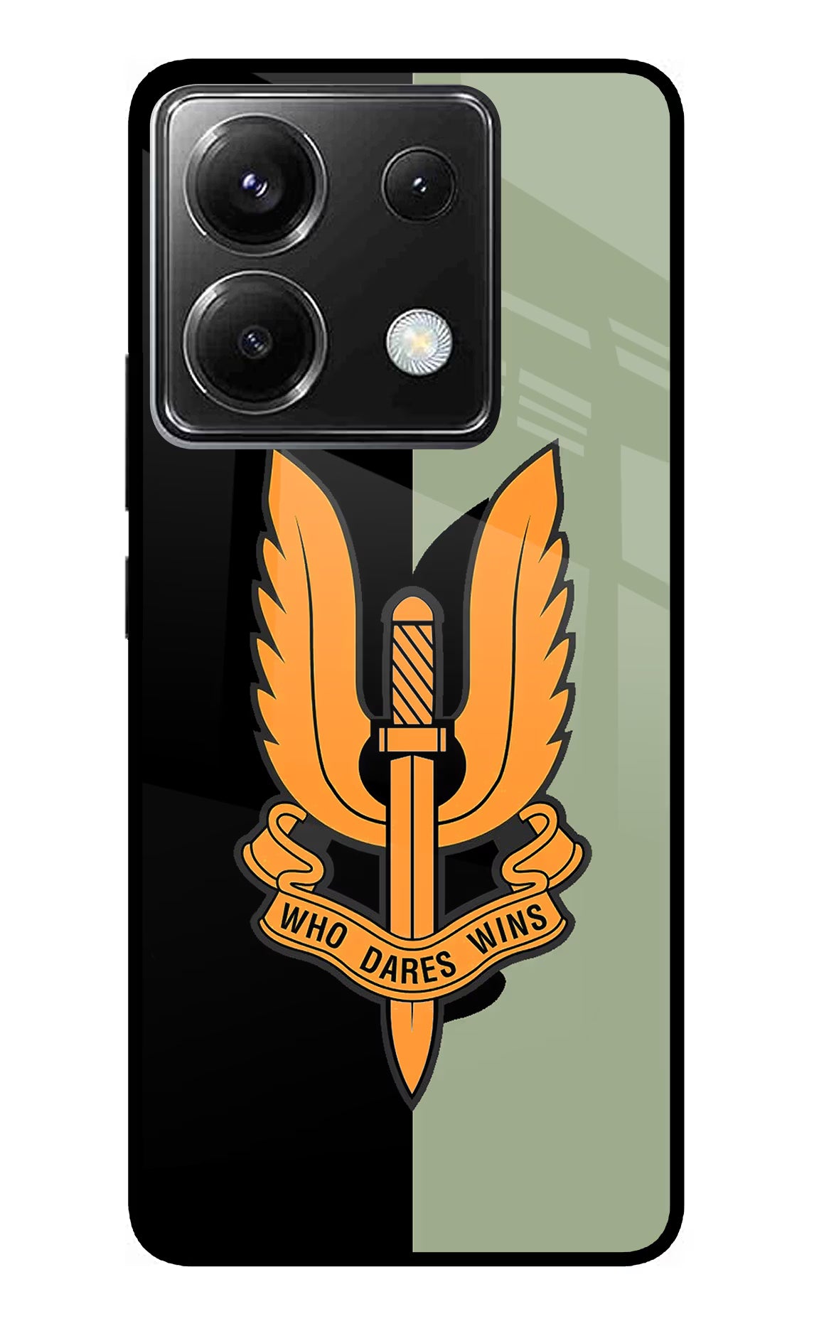 Balidan Logo Poco X6 Glass Case Back Cover by Casekaro