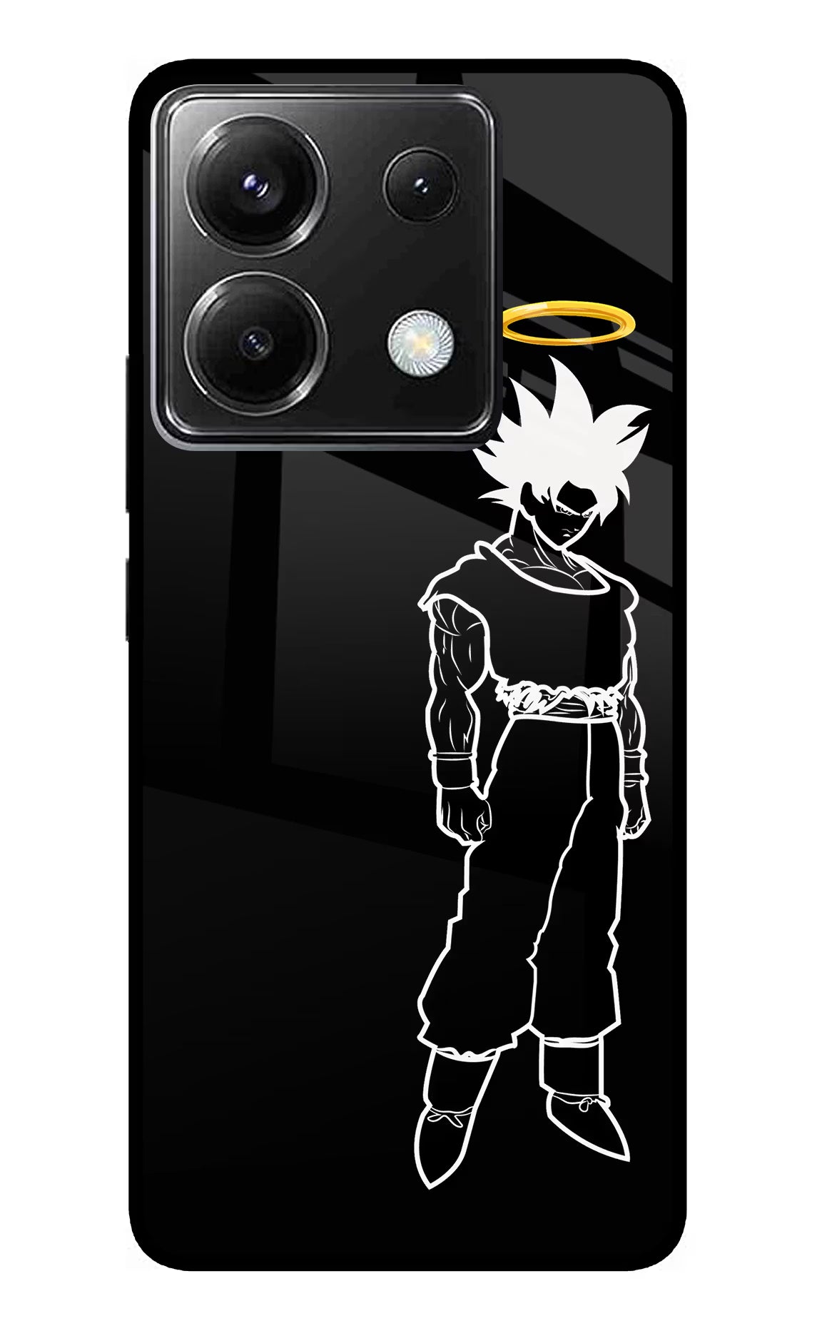DBS Character Poco X6 Glass Case Back Cover by Casekaro