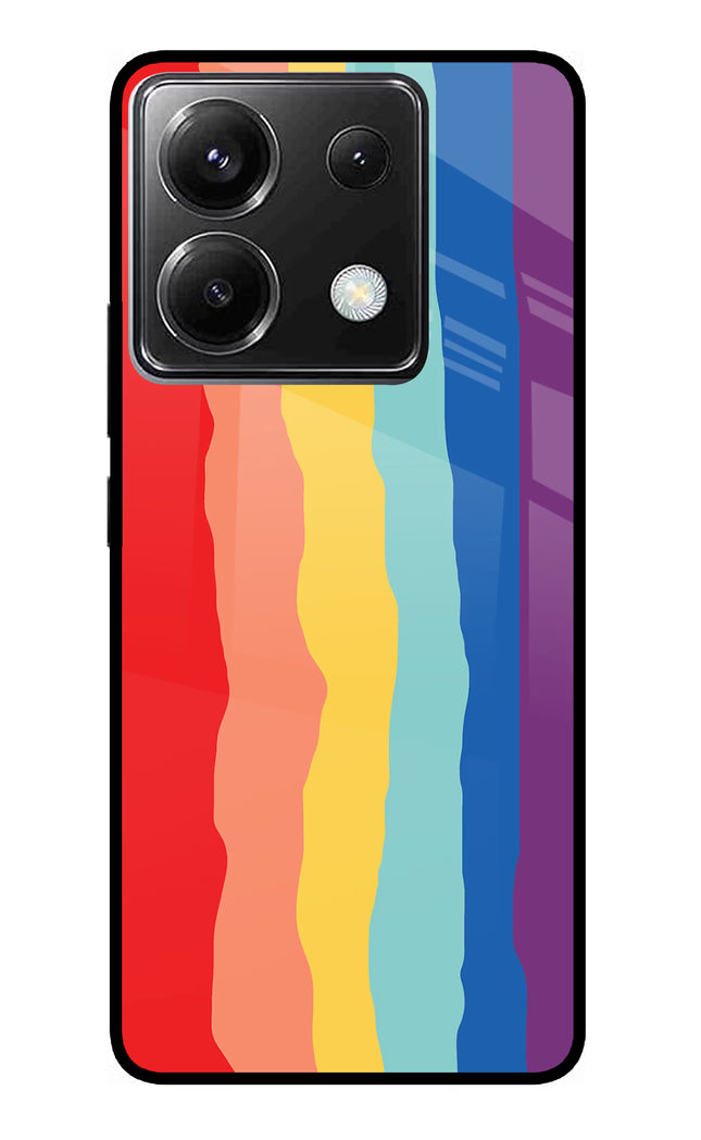 Rainbow Poco X6 Glass Case