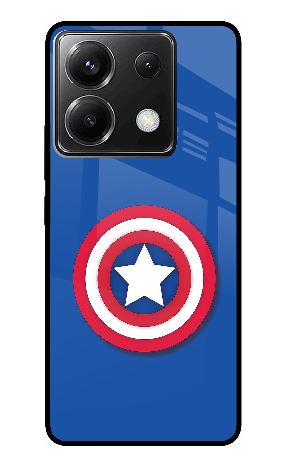Shield Poco X6 Glass Case Back Cover by Casekaro