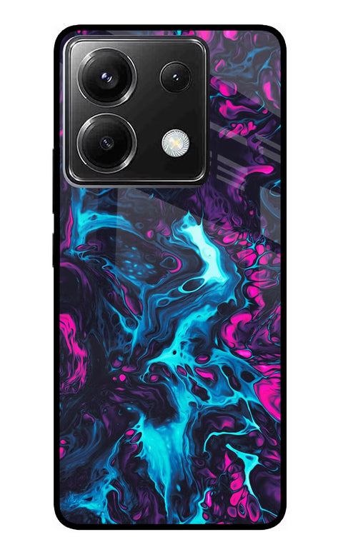 Abstract Poco X6 Glass Case