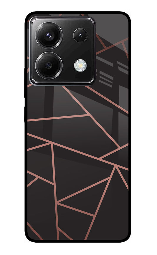 Geometric Pattern Poco X6 Glass Case