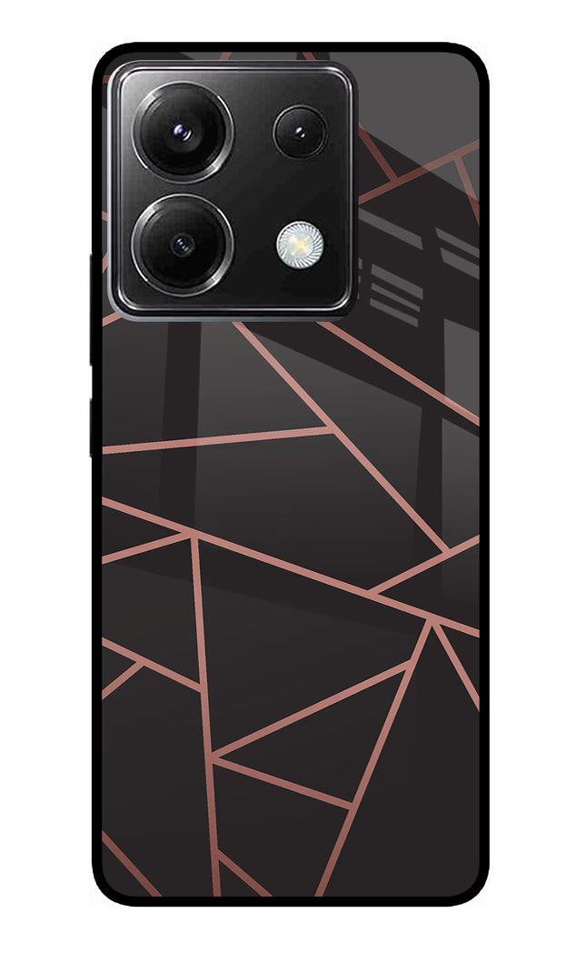 Geometric Pattern Poco X6 Glass Case