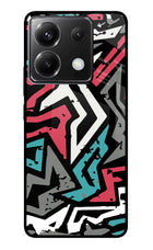 Geometric Graffiti Poco X6 Glass Case