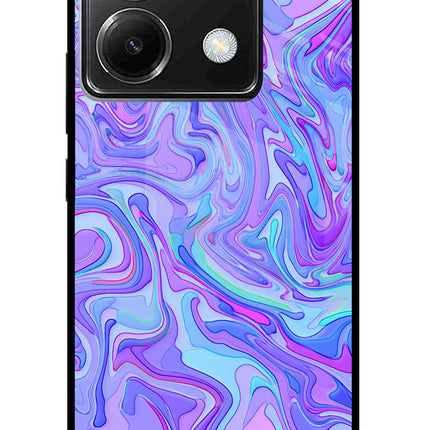 Glitter Poco X6 Glass Case Back Cover by Casekaro