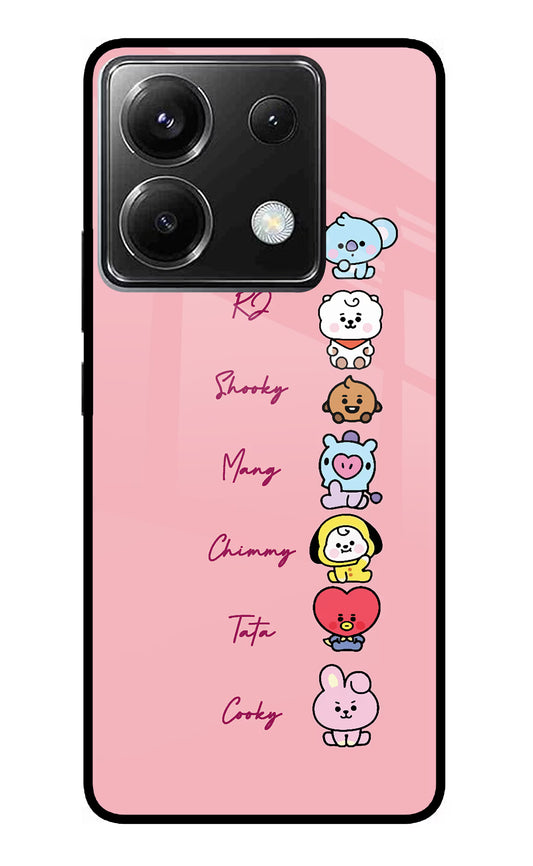 BTS names Poco X6 Glass Case