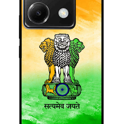 Satyamev Jayate Flag Poco X6 Glass Case