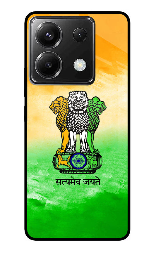 Satyamev Jayate Flag Poco X6 Glass Case