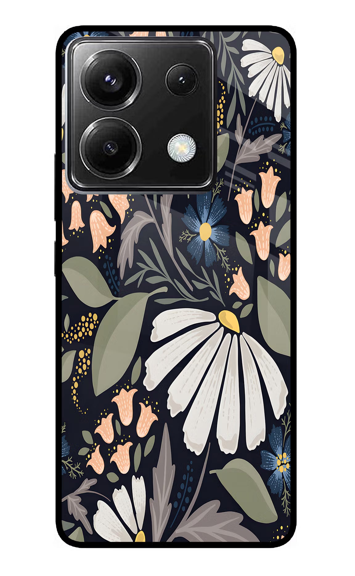 Flowers Art Poco X6 Glass Case