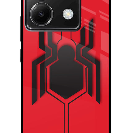 Spider Poco X6 Glass Case Back Cover by Casekaro