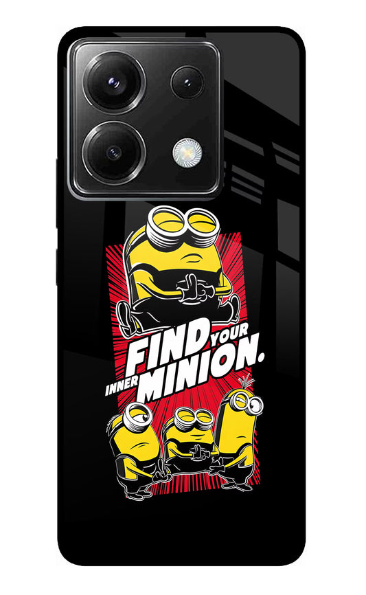 Find your inner Minion Poco X6 Glass Case